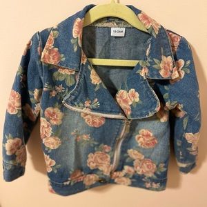 FLORAL DENIM JACKET